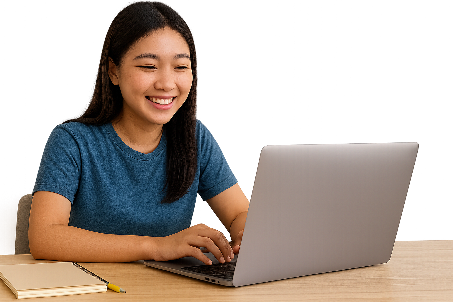 Student viewing a clear career pathway